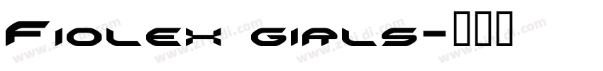 Fiolex girls字体转换